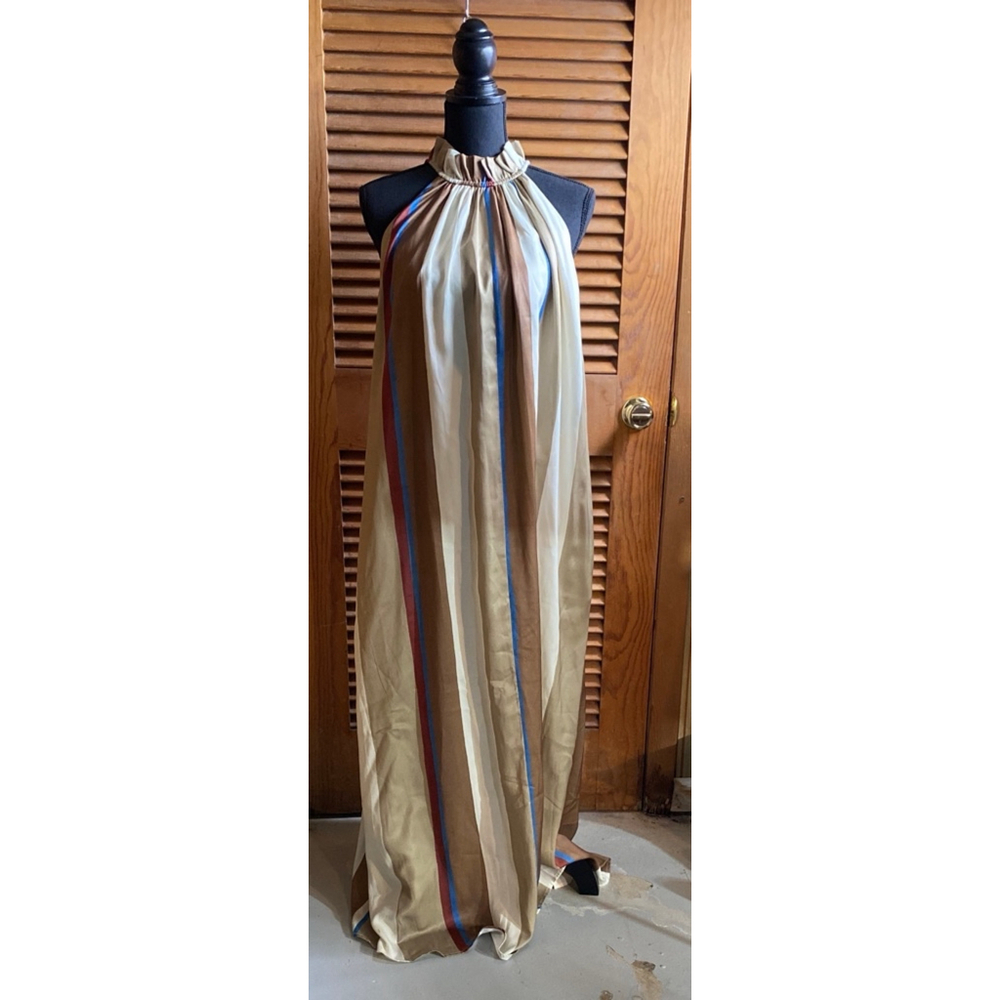 Banana Republic
 Sleeveless Halter Trapeze Maxi Dress Size S